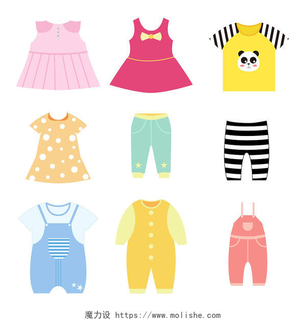 婴儿衣服裙子素材服装配饰婴儿衣服
